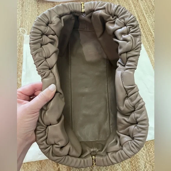 Mansur Gavriel Oversized Cloud Clutch in Biscotto - Picture 7 of 8